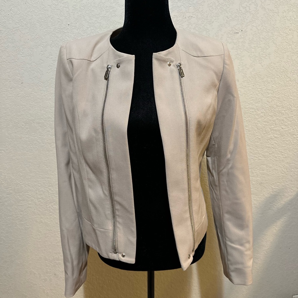 Calvin Klein, Size 6 Beige Women's Blazer